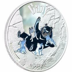 Cook Islands 2011 5 x 5$ Adventure of Mowgli Cartoon Set 5 x 1oz Silver