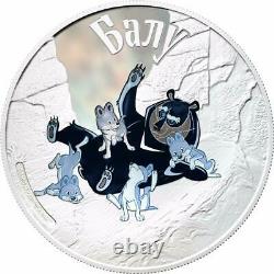 Cook Islands 2011 5 x 5$ Adventure of Mowgli Cartoon Set 5 x 1oz Silver