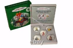 Cook Islands 2011 5x5$ Town Musicians of Bremen 5x1 Oz Limited Silver Coins Set