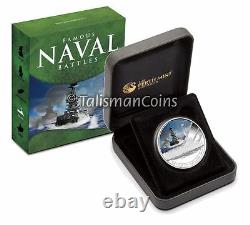 Cook Islands 2011 Famous Naval Sea Battles Jutland 1916 $1 Silver Prf FULL OGP