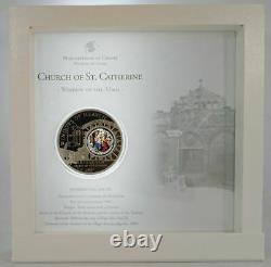 Cook Islands 2012 $10 WINDOWS OF HEAVEN St. Catherine Bethlehem 50 g Silver Coin