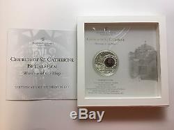 Cook Islands 2012 10$ WINDOWS OF HEAVEN St. Catherine's Bethlehem Silver Coin