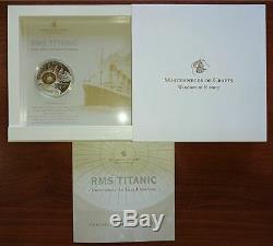 Cook Islands 2012 $10 WINDOWS OF HISTORY RMS Titanic 50 g Silver Coin
