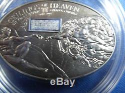Cook Islands 2012 5$ NANO SISTINE CHAPEL Ceilings of Heaven Silver Coin 999 ONLY