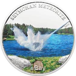 Cook Islands 2012 $5 Seymchan Meteorite 20g Silver Proof Coin with Insert