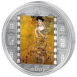 Cook Islands 2012 Adele by Gustav Klimt $20 Silver Proof Coin Swarovski