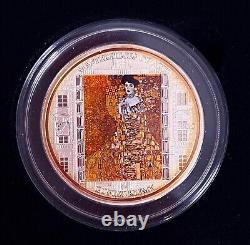 Cook Islands 2012 Adele by Gustav Klimt $20 Silver Proof Coin Swarovski