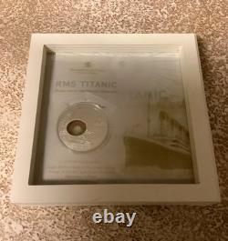 Cook Islands 2012 TITANIC 100th Anniv 2 Oz $10 Proof Silver Coin Glass Insert