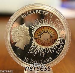 Cook Islands 2012 TITANIC 100th Anniv 2 Oz $10 Proof Silver Coin Glass Insert