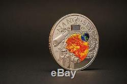 Cook Islands 2013 10$ NANO SPACE Exploration of Universe Silver Coin