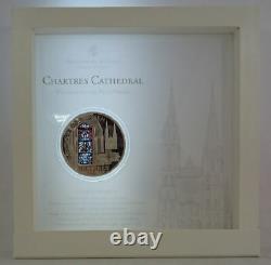 Cook Islands 2013 $10 WINDOWS OF HEAVEN Chartres Cathedral 50 g Silver Coin