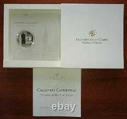 Cook Islands 2013 $10 WINDOWS OF HEAVEN Chartres Cathedral 50 g Silver Coin