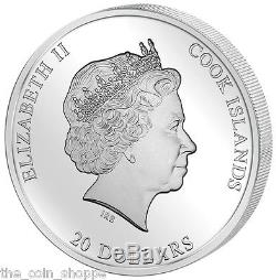 Cook Islands 2013 20$ DELACROIX Eugene Liberty Leading People 3 Oz Silver Coin