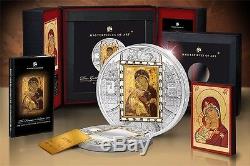 Cook Islands 2013 20$ Masterpieces Of Art Virgin Of Vladimir Theotokos Silver