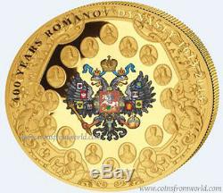 Cook Islands 2013 $200 400 Years Romanov Dynasty 1613-2013 5 OZ. Gold Proof Coin