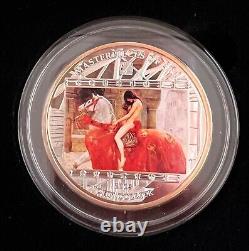 Cook Islands 2013 Lady Godiva by John Collier $20 Silver Proof Coin Swarovski