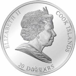 Cook Islands 2013 The Adoration of Kings Bambini $20 Silver Proof Coin Swarovski