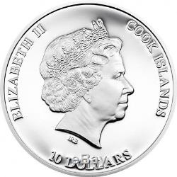 Cook Islands, 2014, 10$, NANO SEA! With NANO Chip! 50g Silver Proof Coin