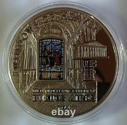 Cook Islands 2014 $10 WINDOWS OF HEAVEN Buenos Aires Cathedral Silver Coin