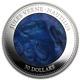 Cook Islands 2014 50$ Nautilus Jules Verne Captain Nemo Mother Of Pearl Silver