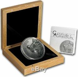 Cook Islands 2015 10$ CANIS LUPUS Gray Wolf North American Predators Silver Coin