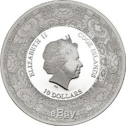 Cook Islands 2015 10$ Royal Delft 125th Ann. Vincent van Gogh 50g Silver. 999