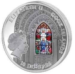 Cook Islands 2015 10$ Windows of Heaven Zagreb Cathedral 50g Silver Coin
