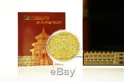 Cook Islands 2015 100$ Gold Temple of Heaven 4-Layer Beijing 100 gram Gold