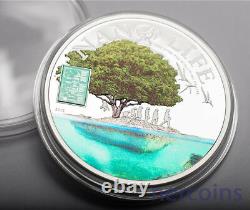 Cook Islands 2015 NANO LIFE $5 Proof Silver Coin 50 grams Evolution Chip insert