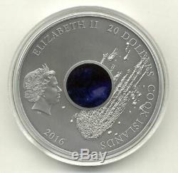 Cook Islands 2016 $20 CAMPO del CIELO Meteorite 3 Oz Silver Coin 333 pcs
