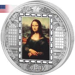 Cook Islands 2016 20$ Mona Lisa Masterpieces Of Art 3 oz Proof Silver Coin