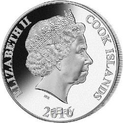 Cook Islands 2016 25$ Mother of Pearl-Year of the Monkey 5oz Silver. 999 Proof