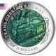 Cook Islands 2016 25$ Trans-Siberian Railway 5oz Mother of Pearl Proof Silver