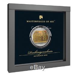 Cook Islands 2016 Masterpieces of Art Shrine of the three Kings Silver Gold Coin