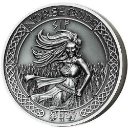 Cook Islands 2016 Norse Gods Sif $10 High Relief 2 Oz Silver Coin NGC MS70 FR