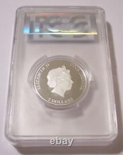 Cook Islands 2017 1/2 oz Silver $2 Quilling Art Bird Proof PR70 DCAM PCGS FS