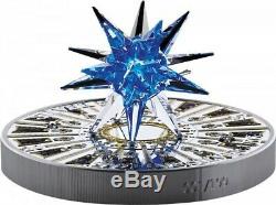Cook Islands 2017 100$ Crystal Giant Moravian Star 1 Kg Silver Coin