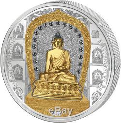 Cook Islands 2017 20$+25$ Shakyamuni Buddha Masterpieces Premium 3oz Silver+Gold