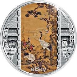 Cook Islands 2017 20$ Masterpieces of Art Shen Quan 3oz Silver Coin