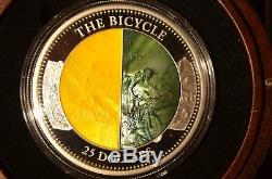 Cook Islands 2017, 200th Anniversary of the Bicycle 5 oz Feinsilber