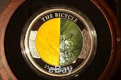 Cook Islands 2017, 200th Anniversary of the Bicycle 5 oz Feinsilber