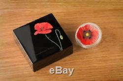 Cook Islands 2017 $5 Remembrance Poppy 1oz Silver Prooflike Coin
