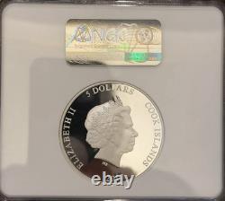 Cook Islands 2017 $5 Wizard of Oz. Dorothy Ruby Slippers. PF70 Ultra Cameo