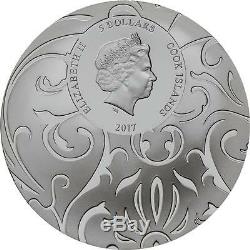 Cook Islands 2017 $5x3 Scarab 3 Oz Silver Proof Coin Set