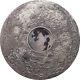 Cook Islands 2017, Dhofar 1766 MOON Meteorit, 3 oz Silver, $20, Earth Satellite
