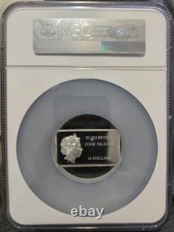 Cook Islands 2018 1 Oz. 999 Fine Mount Rushmore Silver Coin NGC PF 70 UC RARE