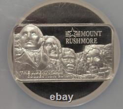 Cook Islands 2018 1 Oz. 999 Fine Mount Rushmore Silver Coin NGC PF 70 UC RARE