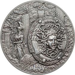 Cook Islands 2018 10$ Shield of Athena Aegis 2oz Silver Coin
