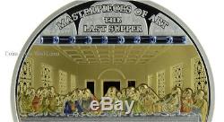 Cook Islands 2018 25$ + 20$ Masterpieces Of Art Last Supper 3 Oz. Silver / Gold