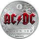 Cook Islands 2018 AC/DC Black Ice, 2oz Proof Silver Coin Mintage 999 pcs